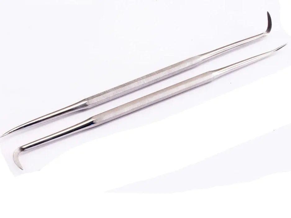 Dental probe/hook, stainless steel, 150mm 6", 2 - Brantford Surplus