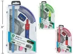 Desk Tech 8 - pc Plastic Math Set, - Brantford Surplus