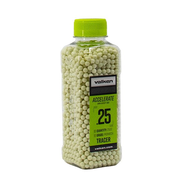 0.25g Valken Accelerate Tracer Airsoft BBs - 2,500ct