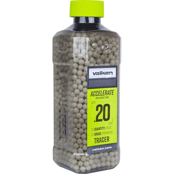 0.20g Valken Accelerate Tracer Airsoft BBs - 2,500ct