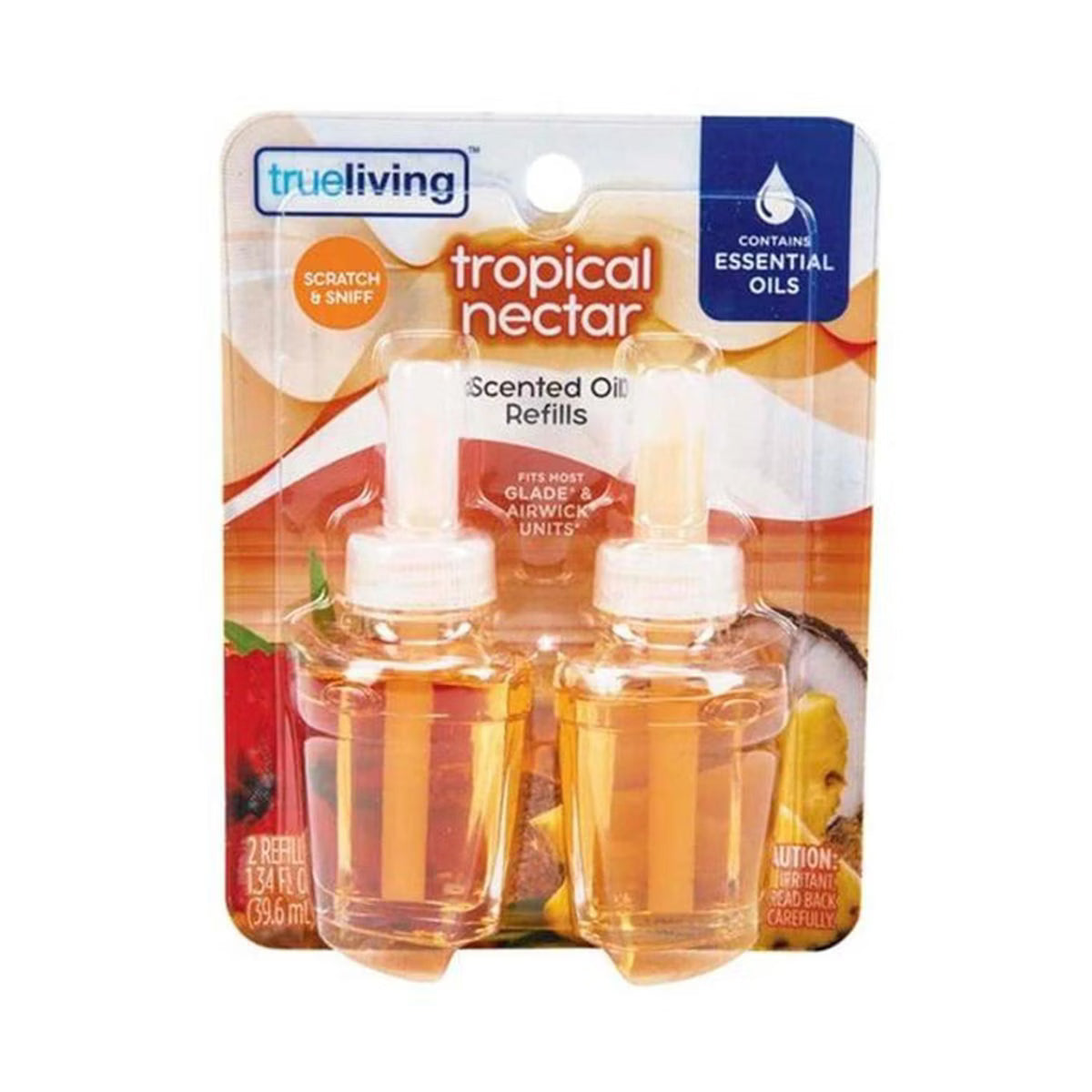 Scented Oil Refills 2 X 39.6ml Tropcial Nectar Trueliving