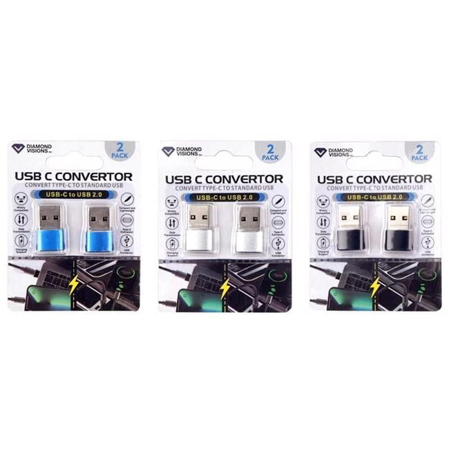 Diamond Visions USB C Adapter Set - 2 Pack Converter - Brantford Surplus