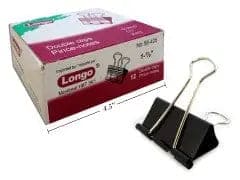 DOUBLE CLIPS 42MM 1 5/8" (1413) BOX OF 12 - Brantford Surplus