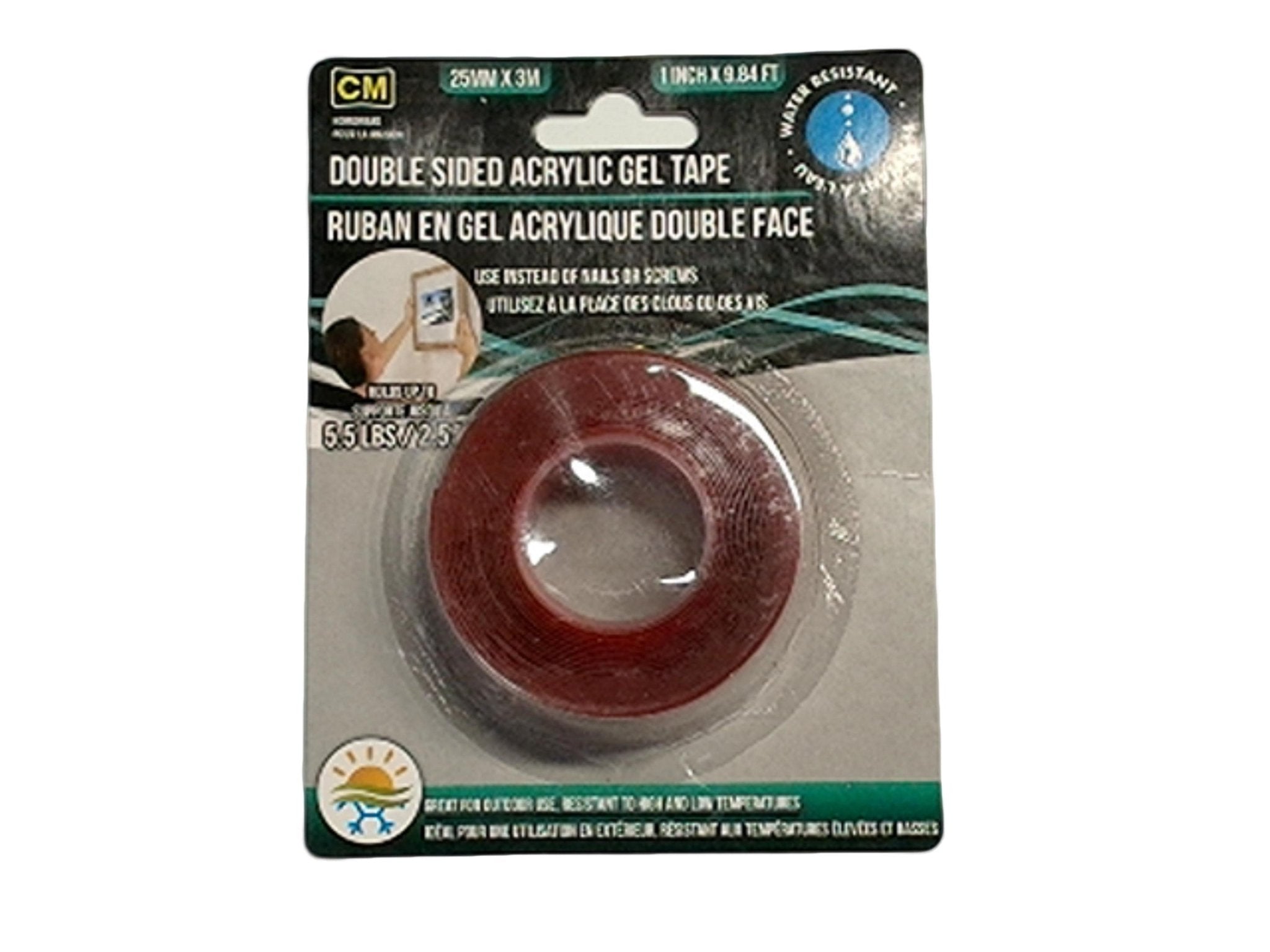 Double Sided Acrylic Gel Tape for Strong Adhesion - Brantford Surplus