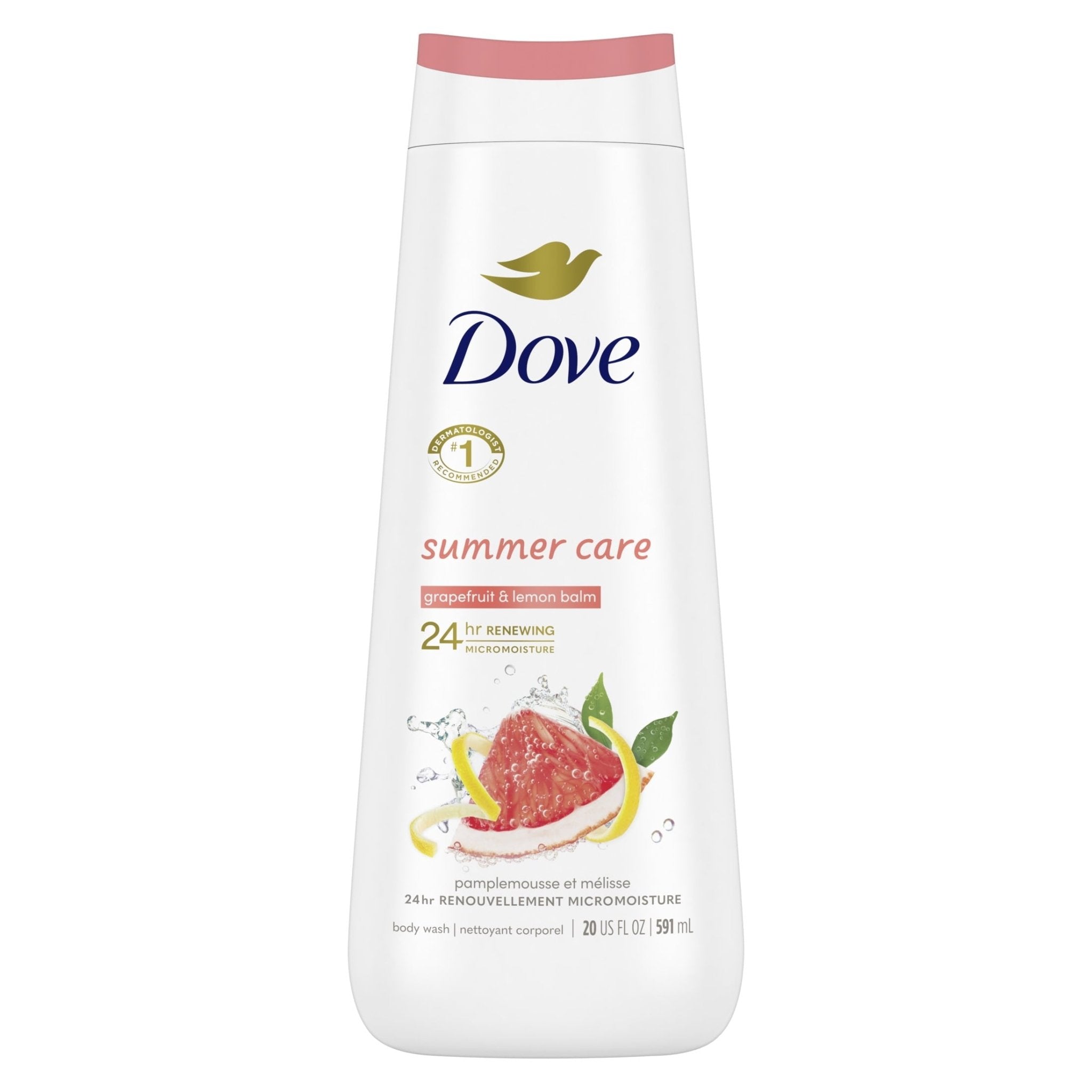 Dove Grapefruit Lemon Balm Body Wash - Summer Care 591mL - Brantford Surplus