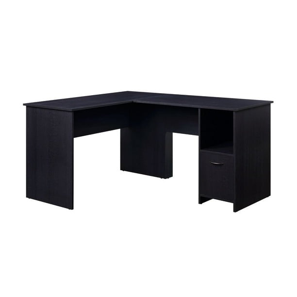 L-Shaped Desk Dark Oak - 56" Hometrends Desk