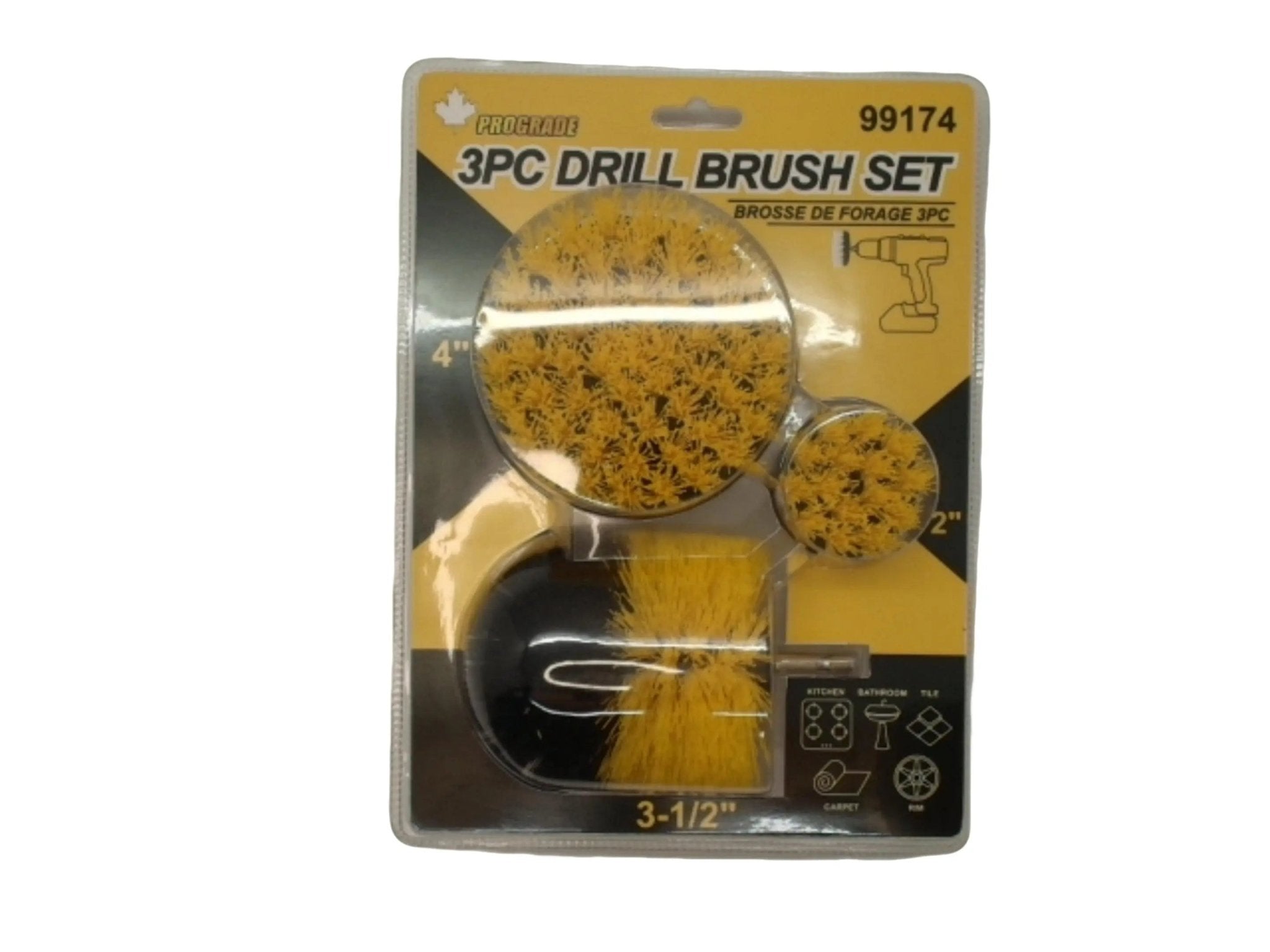 Drill Brush Set 3pc. Prograde - Brantford Surplus