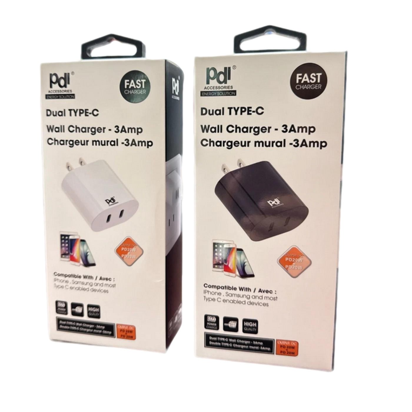 Dual USB - C PD Fast Charger Adapter - Quick Charge - Brantford Surplus