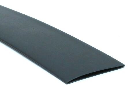 Durable Black Heat Shrink Tubing 3/4" 1m Wrap - Brantford Surplus