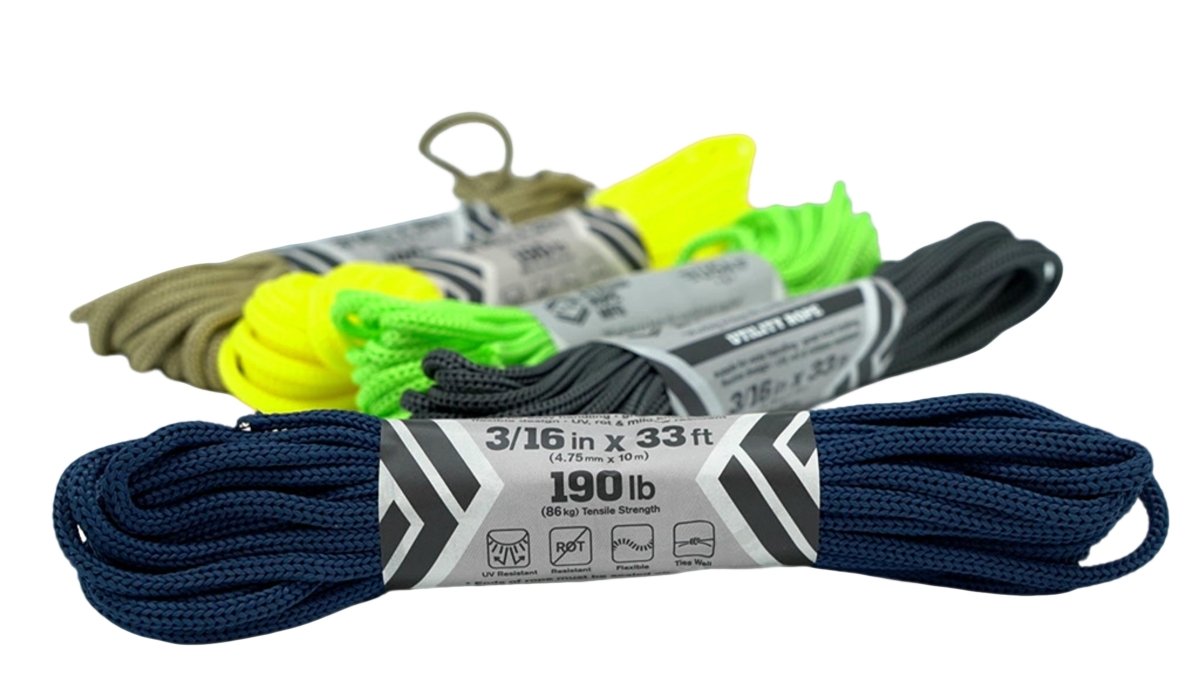 Durable Utility Rope 3/16" x 33' - Assorted Colors - Brantford Surplus