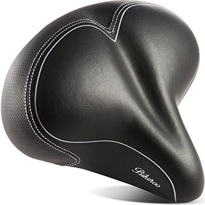 Bikeroo Wide Cushioned Comfortable Bike Saddle Seat