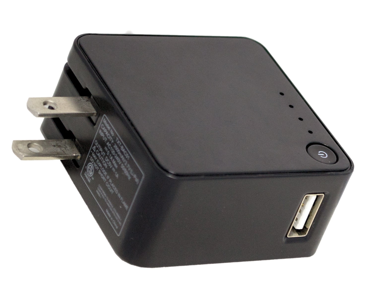 2-in-1 USB Wall Charger with 2600mAh Backup Battery
