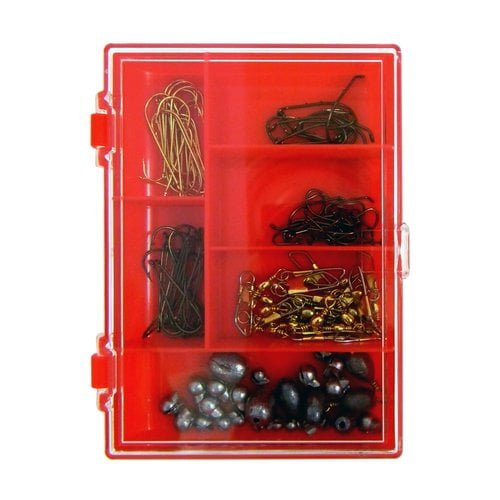 Eagle Claw 122pc Fishing Tackle Kit - Hooks Swivels Sinkers - Brantford Surplus