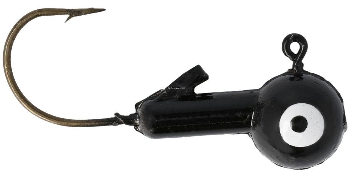 Eagle Claw 1/8oz Ball Head Jig Hooks - 10 Pack Black - Brantford Surplus