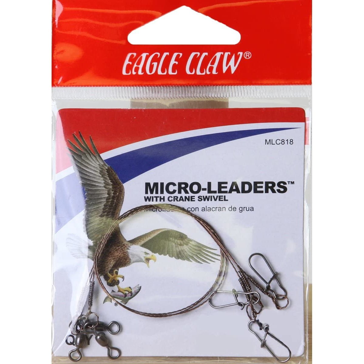 Eagle Claw 8" 18lb Fishing Leaders 3 - Pack - Brantford Surplus