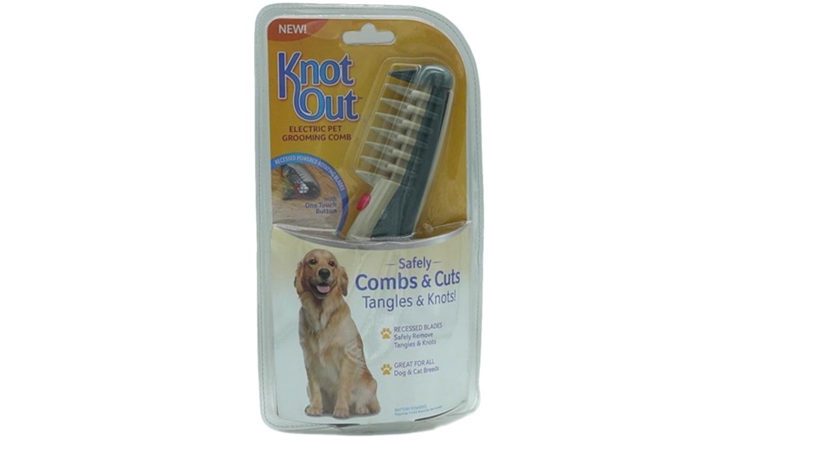 Electric Pet Grooming Comb - Detangling Knot Remover Brush - Brantford Surplus