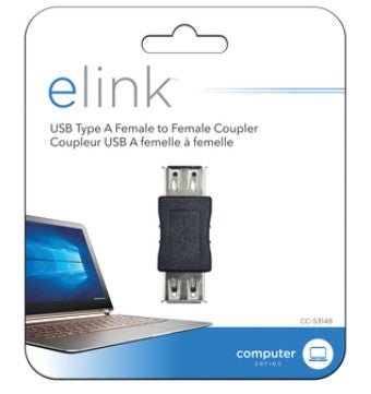 Elink USB - A Female to Female Adapter Coupler Connector - Brantford Surplus