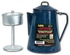 Enamel Coffee Percolator with Filter - Brantford Surplus