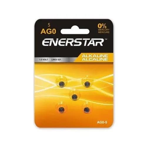 Enerstar - AG0 (521/LR63) Alkaline Batteries 5pk - Brantford Surplus