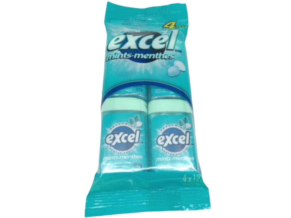 Excel Freshmint Mints 4 - Pack – Long - Lasting Breath Freshener - Brantford Surplus