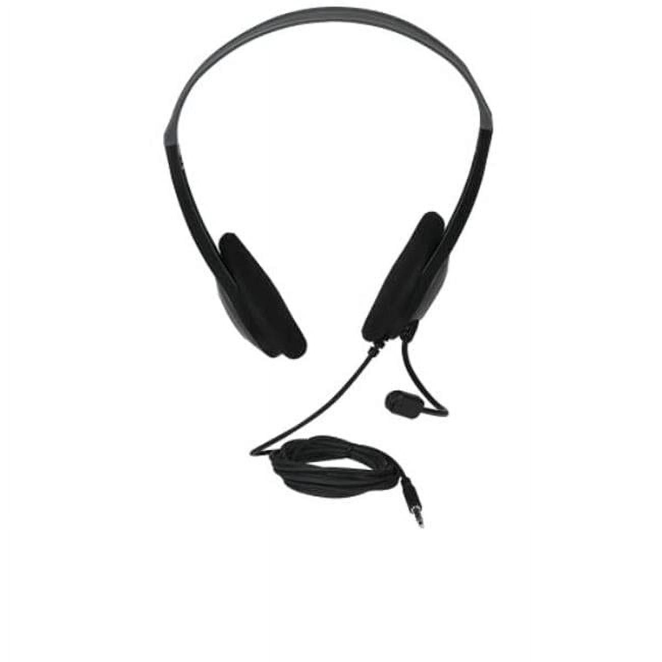 Jensen Stereo Headset — boom mic close-up