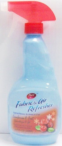 FABRIC REFRESHENER - CRANBERRIES & FROST 16.9OZ 500mL PURE KLEEN - Brantford Surplus