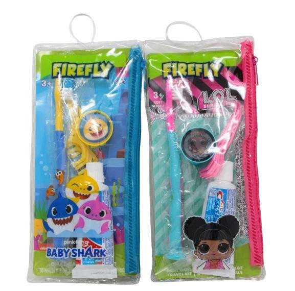Firefly Kids Dental Kit - 3 Piece Assorted Designs - Brantford Surplus