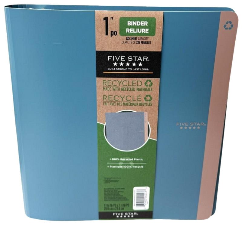 Five Star 1" Recycled Binder - 225 Sheet Capacity - Brantford Surplus