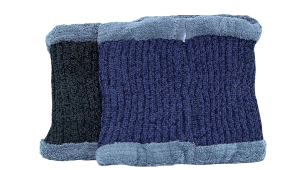 Fleece Neck Warmer Black or Navy - Ruby Winter Scarf - Brantford Surplus