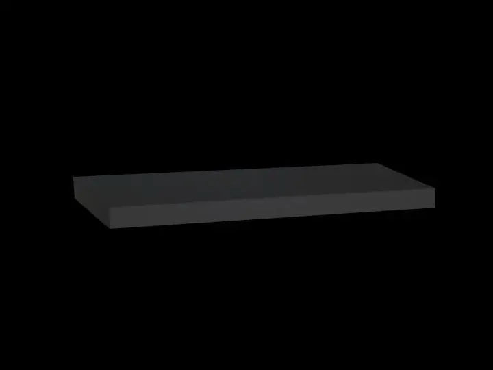 floating wall shelf 60 cm, black ITY INTERNATIONAL INC.