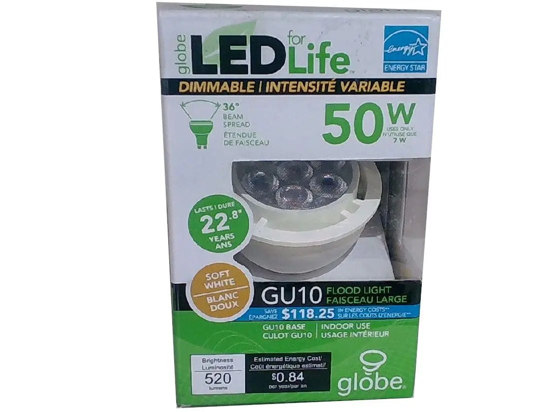 Flood Light 50W Soft White Gu10 LED Life - Brantford Surplus