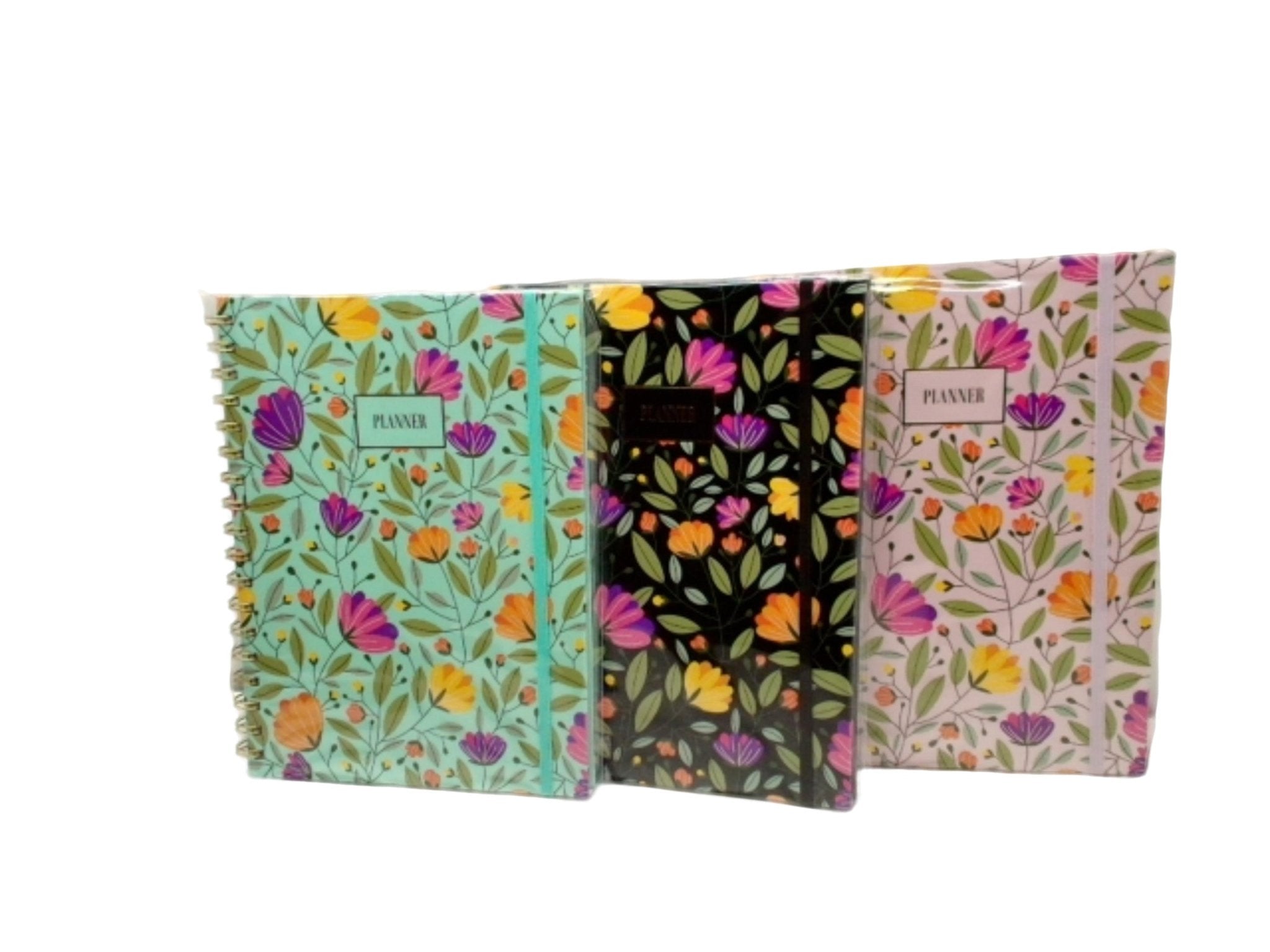 Floral Planner 7"x9.5" - 80 Pages Organizer - Brantford Surplus