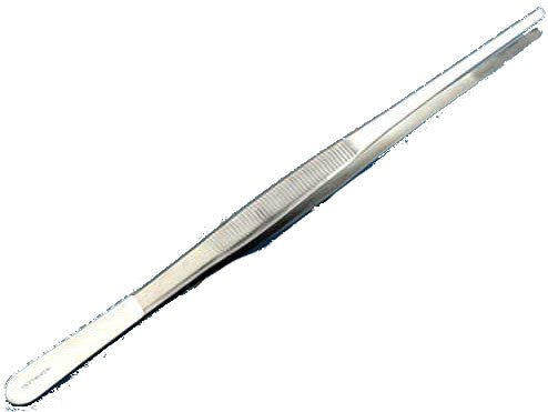 Forceps, thumb dressing, 200mm 8", stainless - Brantford Surplus