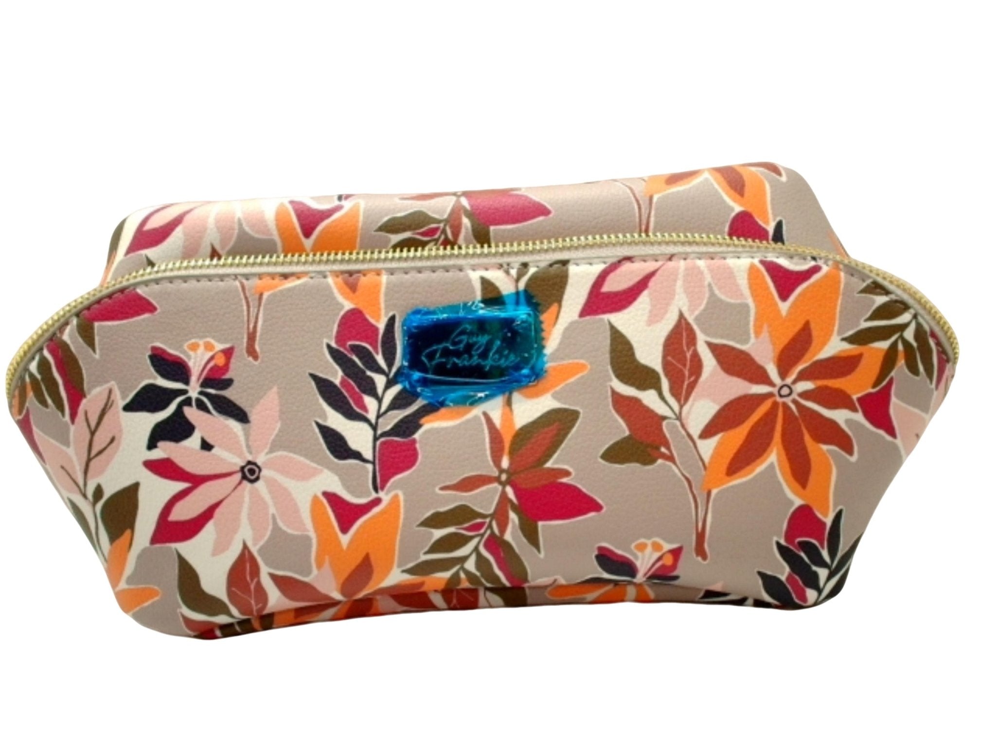 Frankie Flower Design Vanity Case - Stylish Travel Organizer - Brantford Surplus