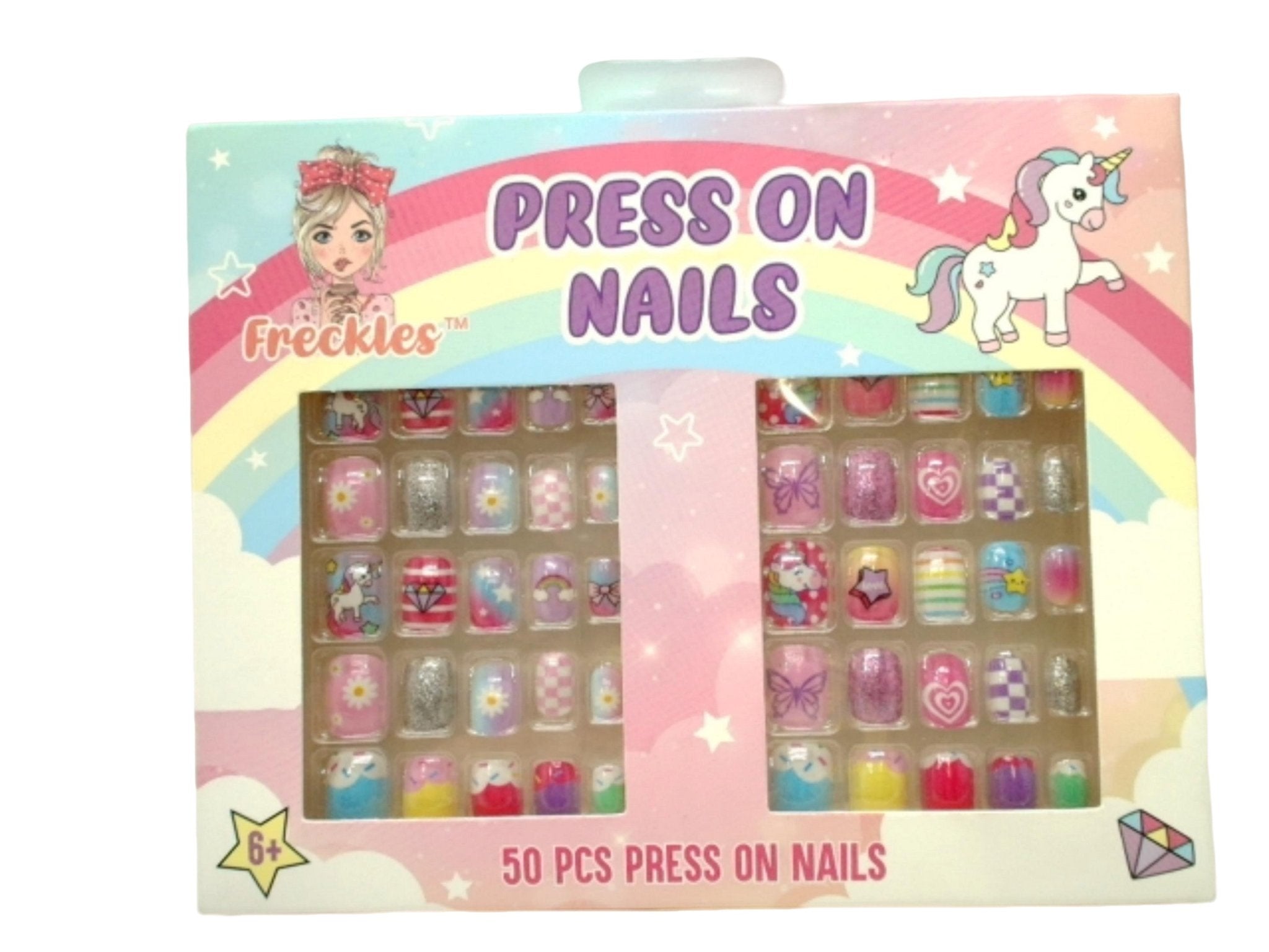 Freckles Long - Lasting Press On Nails 50 - Pack - Brantford Surplus