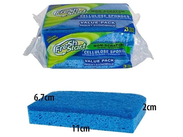 Fresh Start Non - Scratch Sponge 3 Pack - Brantford Surplus