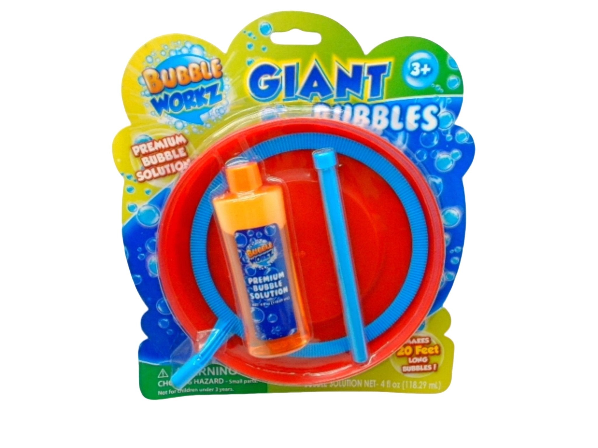 Giant Bubbles Kit w/Tray, Wand & 4fl. oz. Bubble Works(endcap) - Brantford Surplus