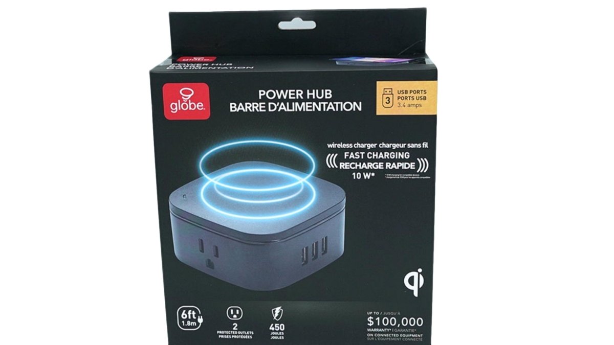 Globe 10W Wireless Charging Power Hub with USB Outlets - Brantford Surplus