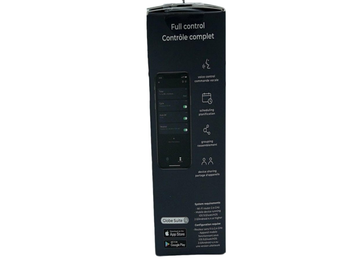 Globe Wi - Fi Smart Power Strip Surge Protector 4 Outlets - Brantford Surplus