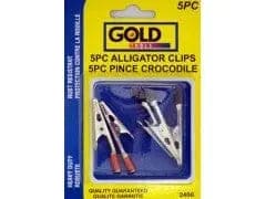 Gold Alligator Clips 5pc Set - Brantford Surplus