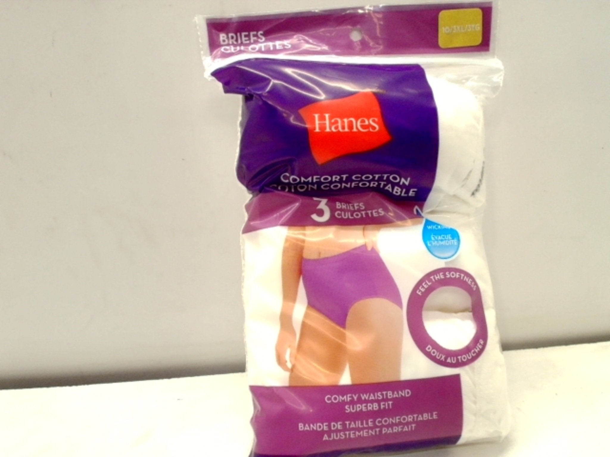 Hanes Plus Size 3XL Women's Brief Panties 3 - Pack - Brantford Surplus