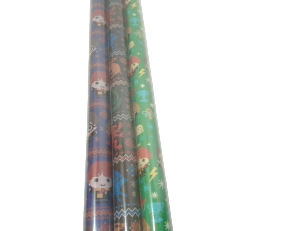 Harry Potter Christmas Gift Wrap Rolls - Holiday Wrapping Paper - Brantford Surplus