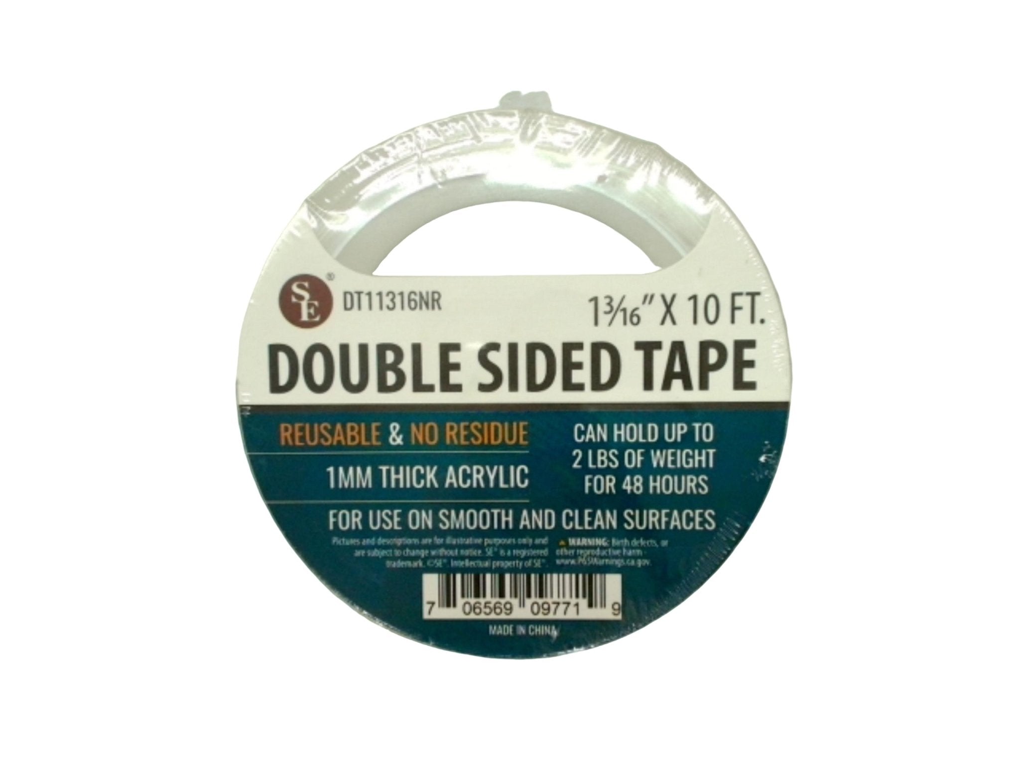 Heavy Duty Double Sided Acrylic Mounting Tape - Reusable - Brantford Surplus