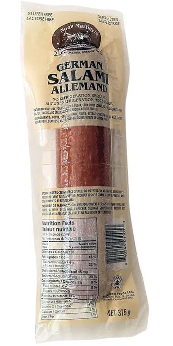 Heidelberg German Salami Chubs - Premium Deli Meat 375g - Brantford Surplus