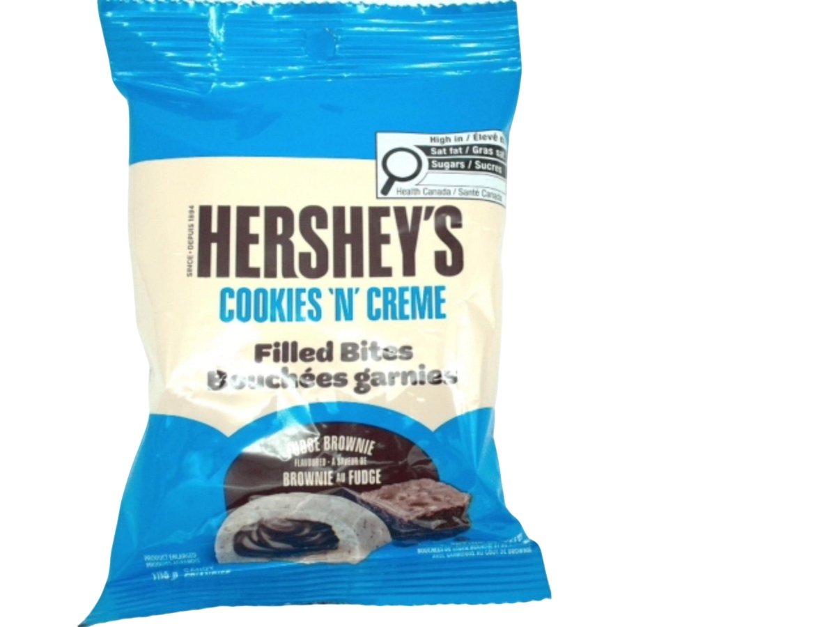 Hershey's Fudge Brownie Cookies n Creme Bites 104g - Brantford Surplus