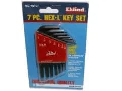 Hex Key Set 7pc. SAE Industrial Quality Eklind - Brantford Surplus