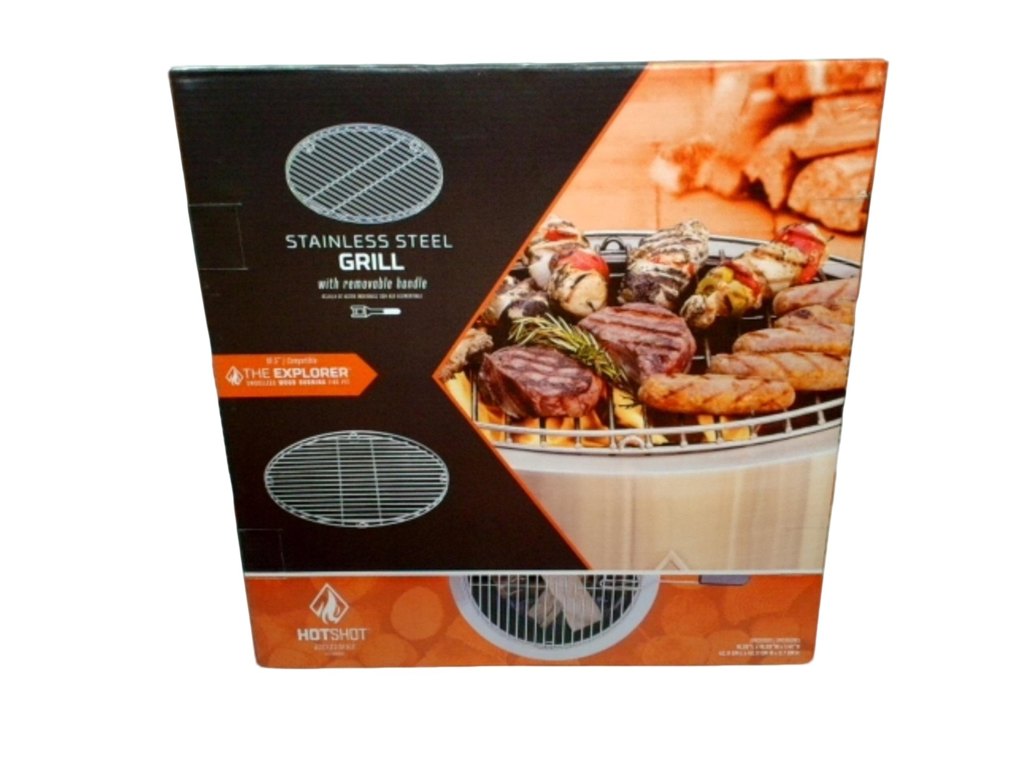 Hotshot 19.5" Stainless Steel Grill Rack with Handle - Brantford Surplus