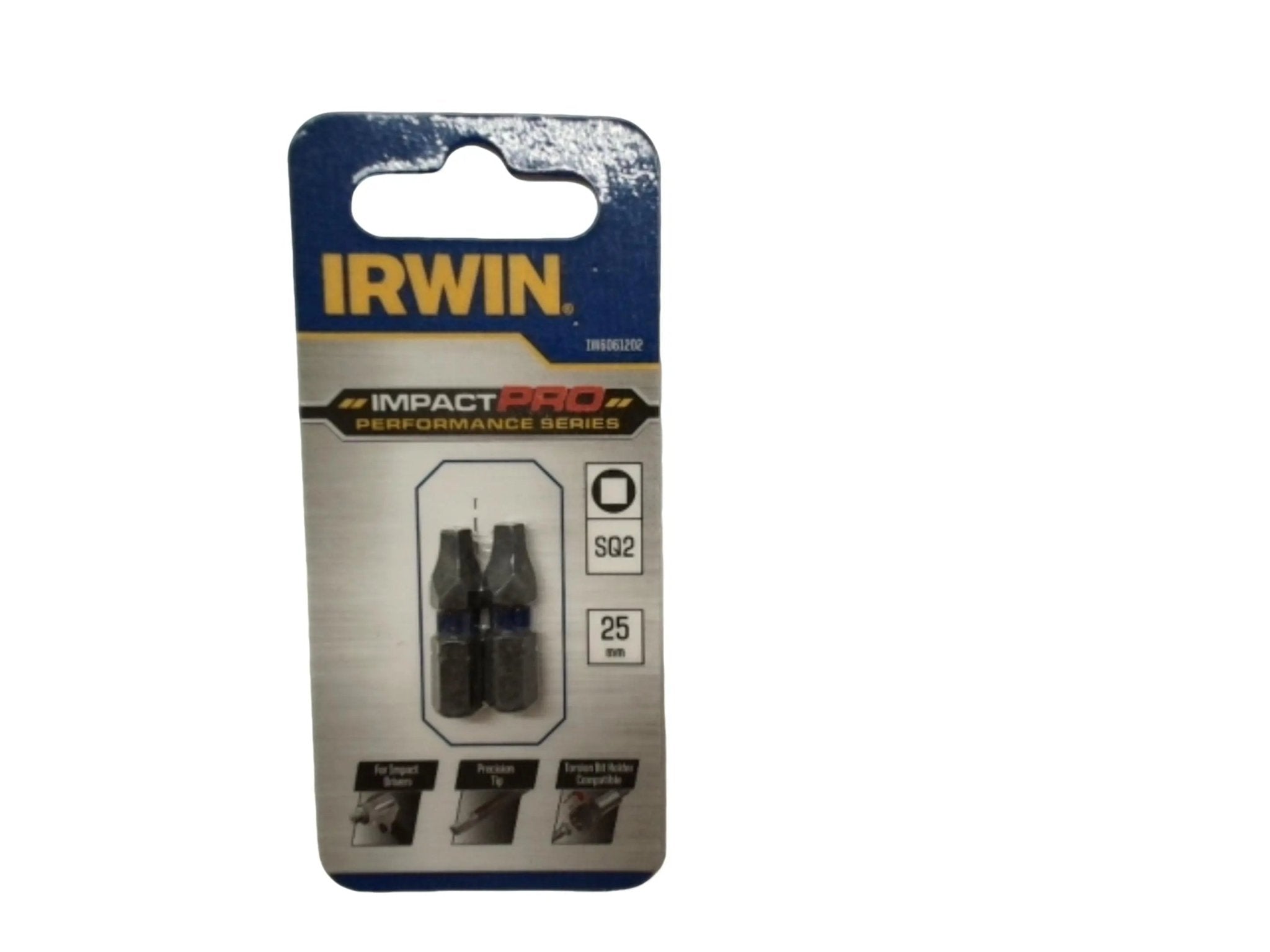 Impact Driver Bits 2pk. Sq2 25mm Impact Pro Irwin - Brantford Surplus