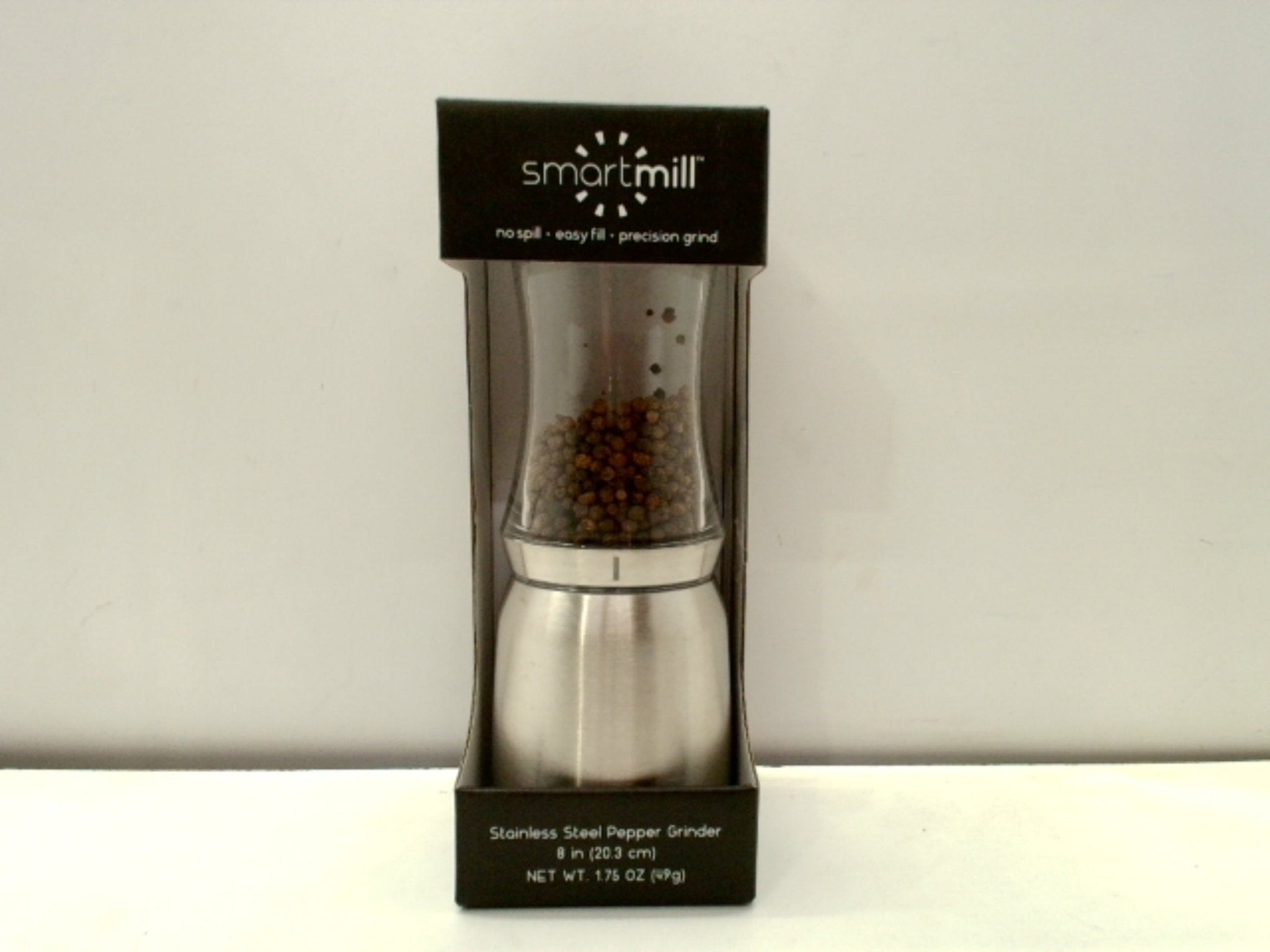 Kamenstein Smart Mill Pepper Grinder Easy Fill 8" - Brantford Surplus