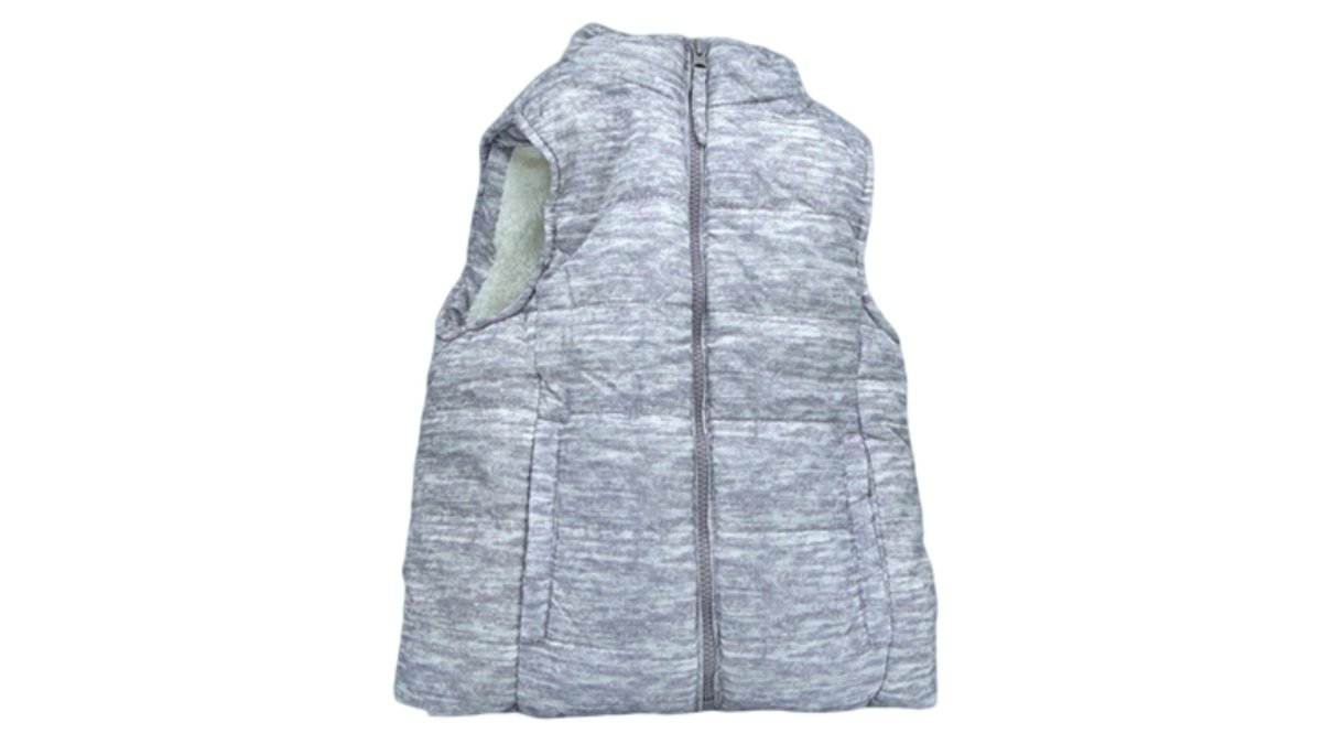 Kids Faux Fur Vest - Heather Grey, Cozy by Birch & Stone - Brantford Surplus